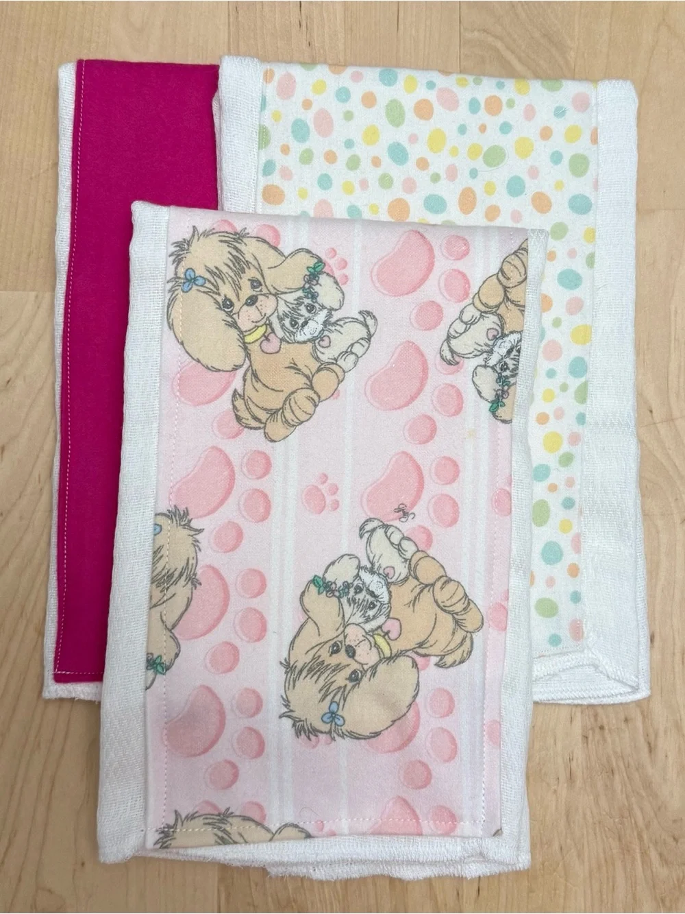 Handmade Baby Burp Cloths